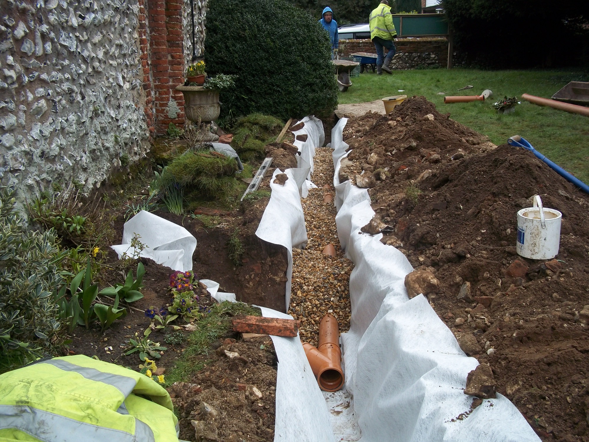 Example Garden Drainage | Acro Drainage & Building Services